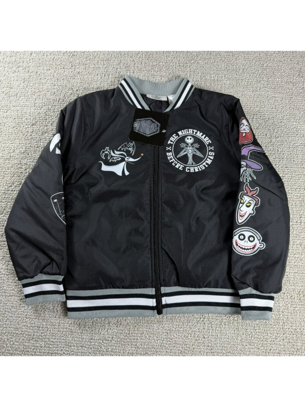 Disney The Nightmare Before Christmas King Jack Jacket Black Boys Size 6 / 7